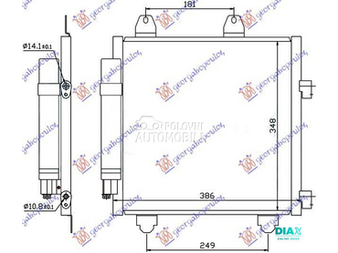 HLADNJAK KLIME 1.0 BENZIN - 1. za Toyota Aygo od 2012. do 2014. god.