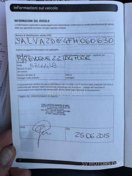 Land Rover Range Rover Evoque 2.2Td4 150 DYNAMIC