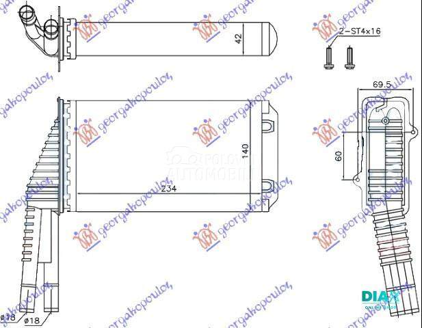 GREJAC KABINE (235x140x42)