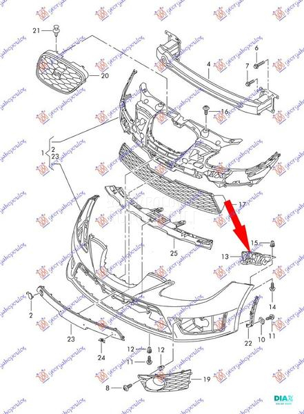 NOSAC PREDNJEG BRANIKA BOCNI P