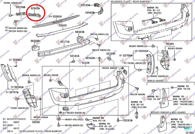 NOSAC ZADNJEG BRANIKA GORNJI P