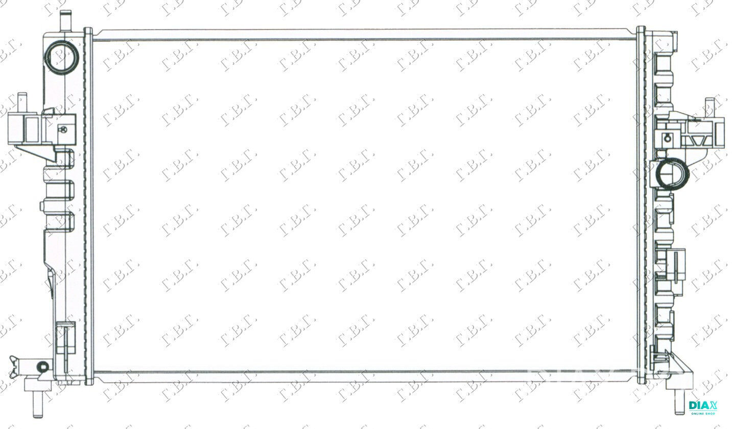 HLADNJAK MOTORA 1.7DI 1.7DTI ( za Opel Corsa C od 2000. do 2006. god.
