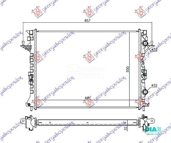 HLADNJAK MOTORA 2.0 DCi (MAN/A