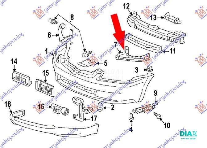 NOSAC PREDNJEG BRANIKA GORNJI