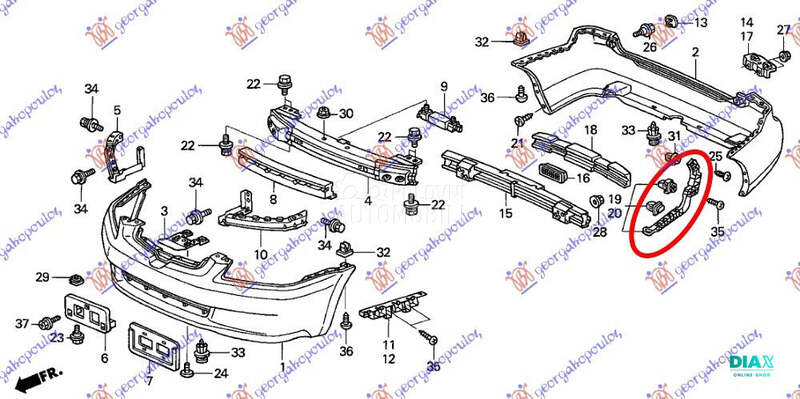 NOSAC ZADNJEG BRANIKA BOCNI PL
