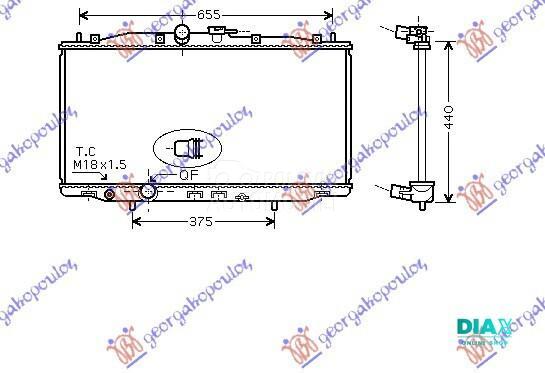 HLADNJAK MOTORA 2.0/2.4 BENZIN