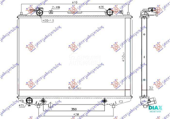 HLADNJAK MOTORA 2.5/3.0 TDCi D