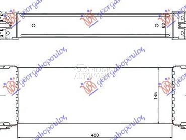 HLADNJAK INTERKULERA 2.2-2.4 T za Ford Transit Connect od 2006. do 2013. god.