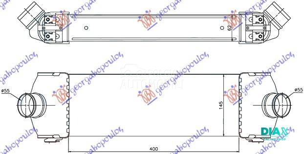 HLADNJAK INTERKULERA 2.2-2.4 T