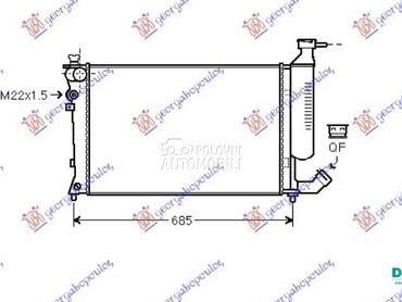 HLADNJAK MOTORA 1.6/1.8CC/2.0C za Peugeot 306 od 1999. do 2000. god.