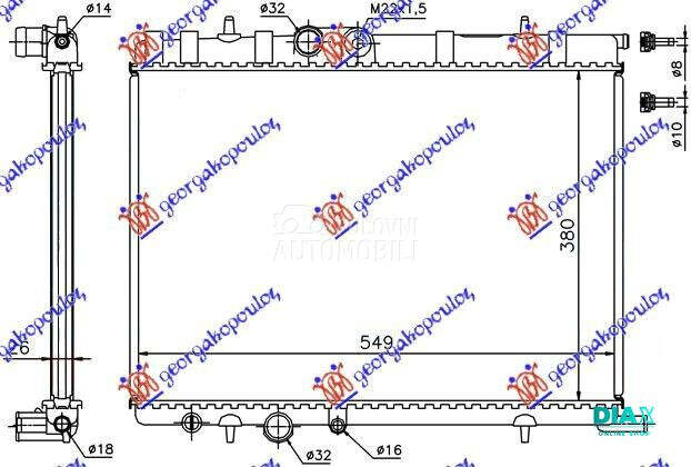 HLADNJAK MOTORA 1.4/1.6/2.0 (3