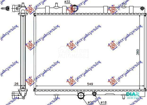 HLADNJAK MOTORA 2.0 Hdi (38x56