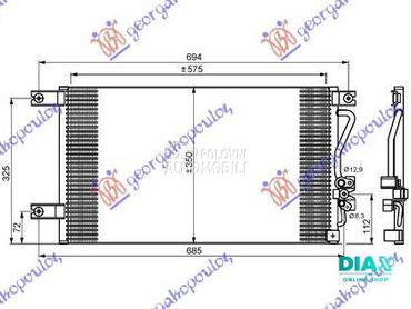 HLADNJAK KLIME BENZIN/DIZEL (5 za Mitsubishi L200 od 1999. do 2001. god.