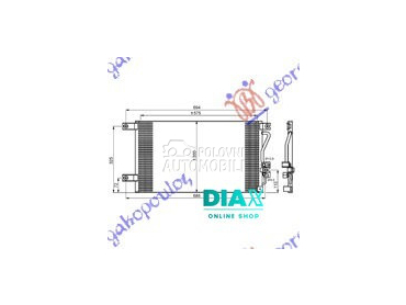 HLADNJAK KLIME BENZIN/DIZEL (5 za Mitsubishi L200 od 2002. do 2006. god.