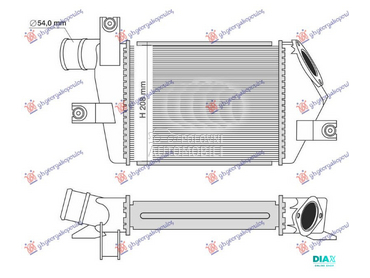 HLADNJAK INTERKULERA 2.5 TD (2 za Mitsubishi L200 od 2006. do 2010. god.