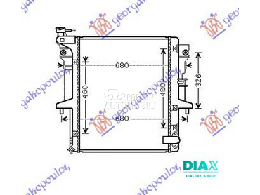 HLADNJAK MOTORA 2.5 T.D. (MAN) za Mitsubishi L200 od 2010. do 2015. god.
