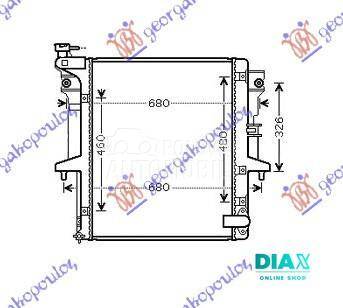 HLADNJAK MOTORA 2.5 T.D. (MAN)