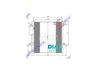 HLADNJAK KLIME 2.5 TURBO DIZEL za Mitsubishi L200 od 2006. do 2010. god.