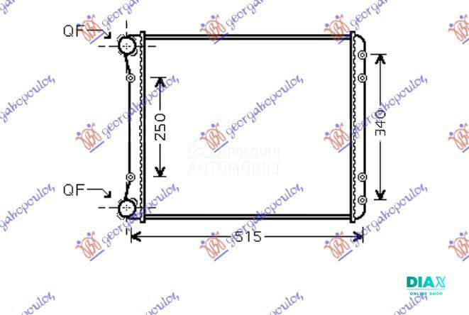 HLADNJAK MOTORA 1.2/1.4/1.6 16
