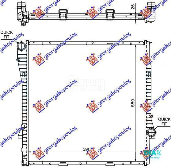 HLADNJAK MOTORA 3.0 BENZIN/DIZ
