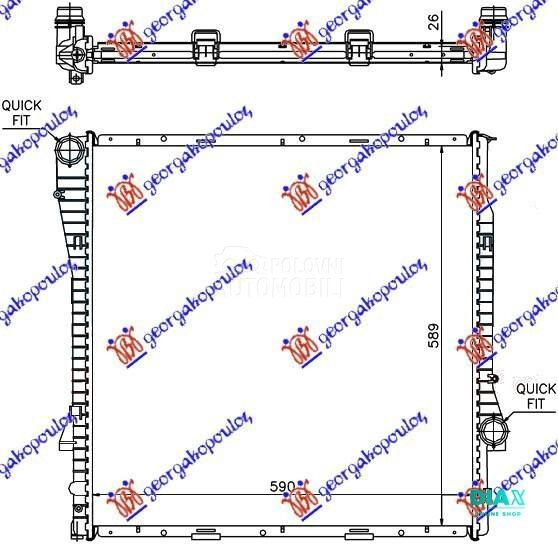 HLADNJAK MOTORA 3.0 BENZIN/DIZ