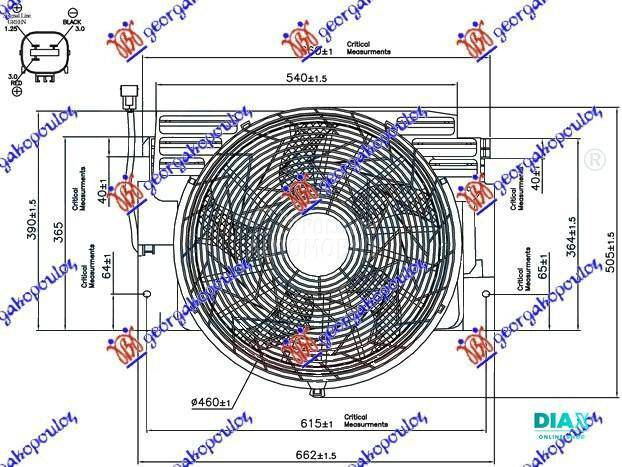 VENTILATOR KLIME KOMPLET (3.0/