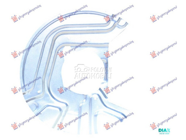 ZASTITA PREDNJEG KOCIONOG DISK za BMW X3 od 2007. do 2011. god.