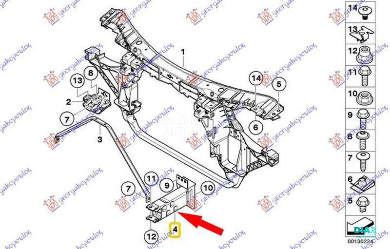 NOSAC PREDNJEG BRANIKA SPOLJAS