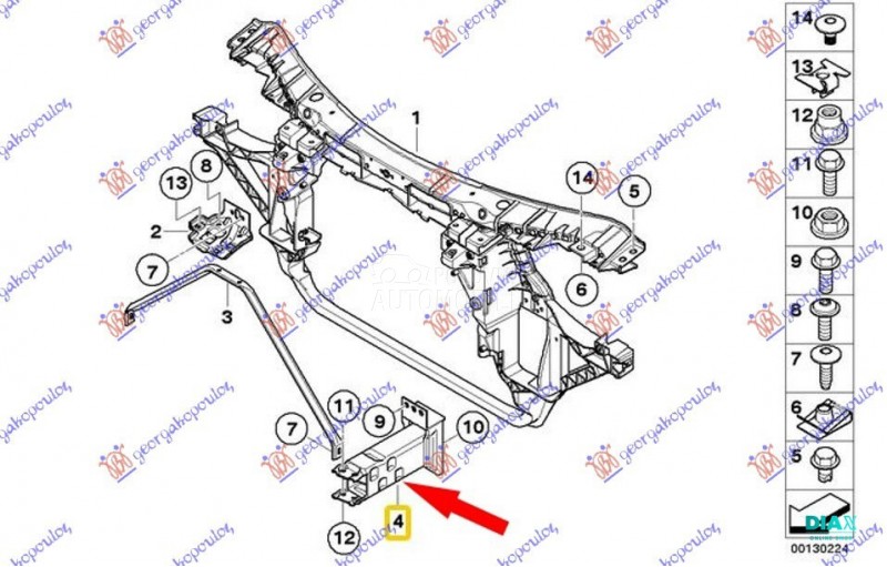 NOSAC PREDNJEG BRANIKA SPOLJAS
