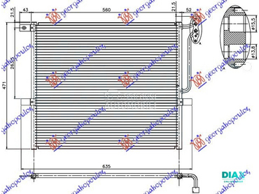 HLADNJAK KLIME 2.0/2.5/3.0 BEN za BMW X3 od 2007. do 2011. god.