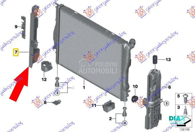 NOSAC HLADNJAKA VERTIKALNI PLA