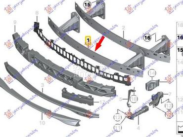 SINA PREDNJEG BRANIKA za BMW Serija 1 od 2004. do 2011. god.