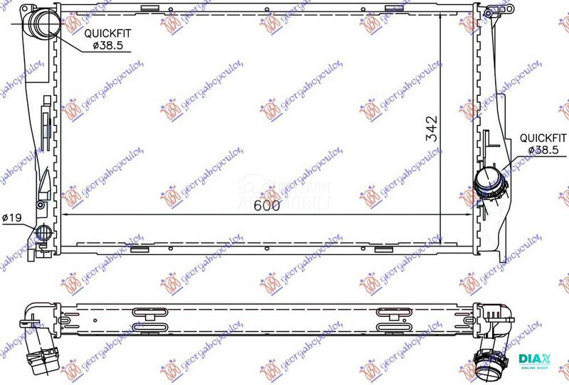 HLADNJAK MOTORA 3.0 (135i) BEN