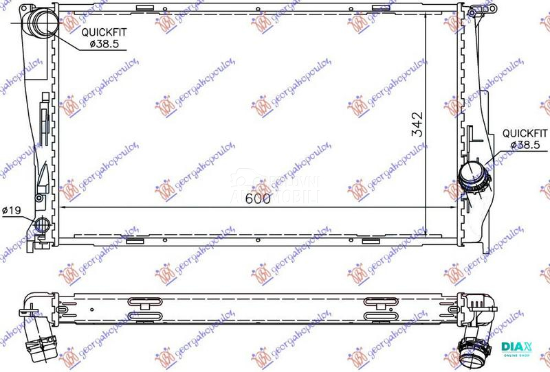 HLADNJAK MOTORA 3.0 (135i) BEN