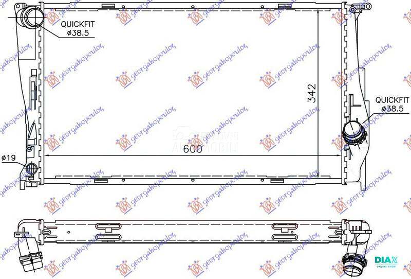 HLADNJAK MOTORA 3.0 (135i) BEN