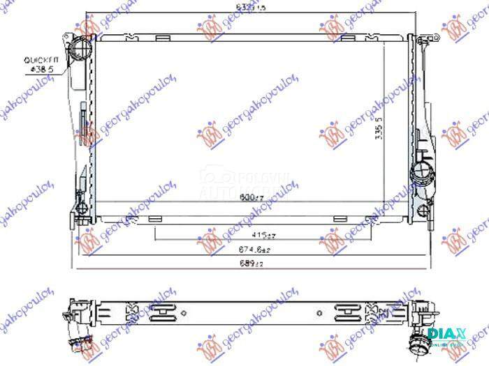 HLADNJAK MOTORA 3.0 (135i) BEN