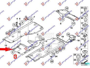 ZASTITA MOTORA PREDNJA (ZADNJI za BMW Serija 3 od 2007. do 2011. god.