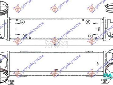 HLADNJAK INTERKULERA 3.0 (335i za BMW X1 od 2013. do 2015. god.