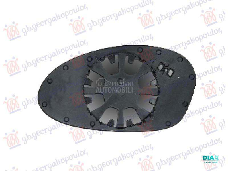 STAKLO RETROVIZORA PLAVO