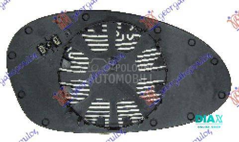 STAKLO RETROVIZORA SA GREJACEM