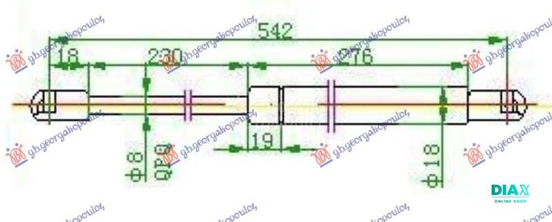 AMORTIZER GEPEK VRATA KARAVAN