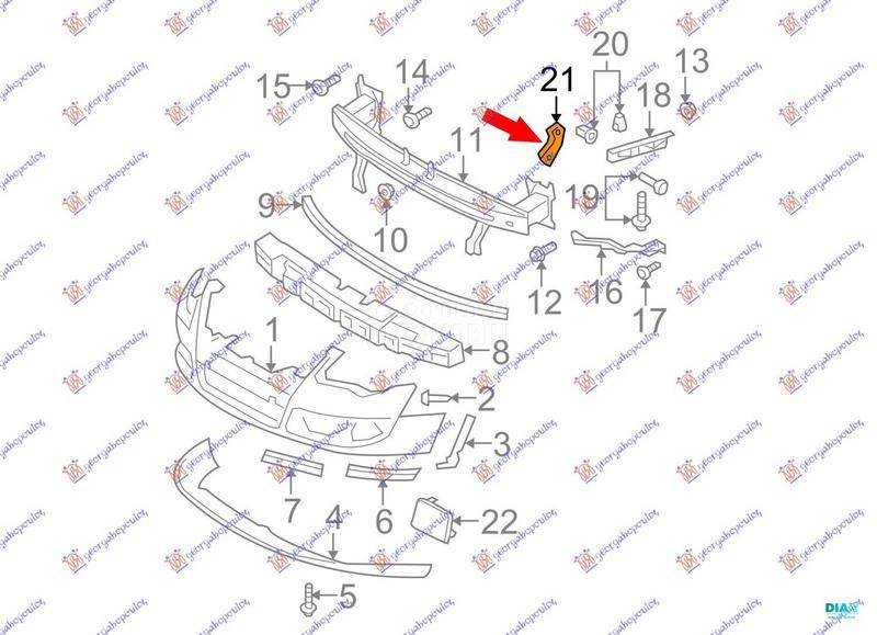 NOSAC PREDNJEG BRANIKA UNUTRAS