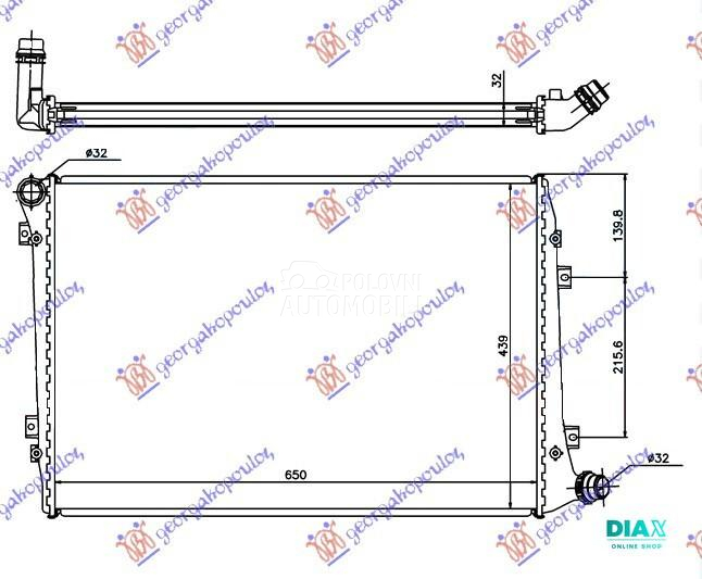 HLADNJAK MOTORA 2.0 TDi DIZEL