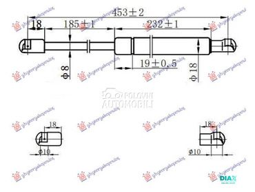 AMORTIZER GEPEK VRATA KARAVAN za Volkswagen Passat od 2005. do 2011. god.