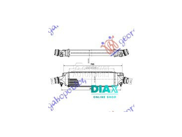 HLADNJAK INTERKULERA 1.6 BENZI za Opel Corsa D od 2006. do 2015. god.
