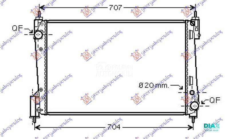 HLADNJAK MOTORA 1.3 JTD-CDTI (