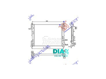 HLADNJAK MOTORA 1.3 JTD-CDTI ( za Fiat Grande Punto od 2005. do 2012. god.