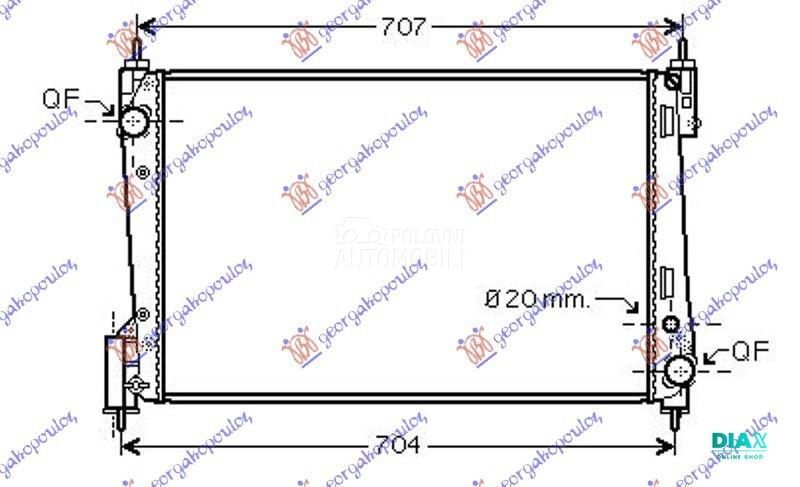 HLADNJAK MOTORA 1.3 JTD-CDTI (