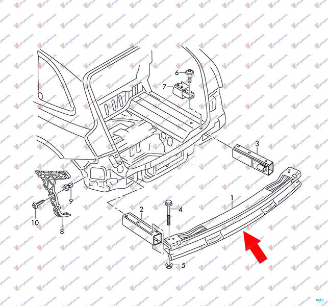SINA ZADNJEG BRANIKA ALUMINIJU
