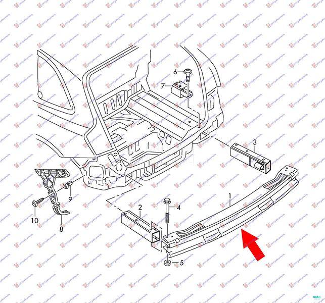 SINA ZADNJEG BRANIKA ALUMINIJU